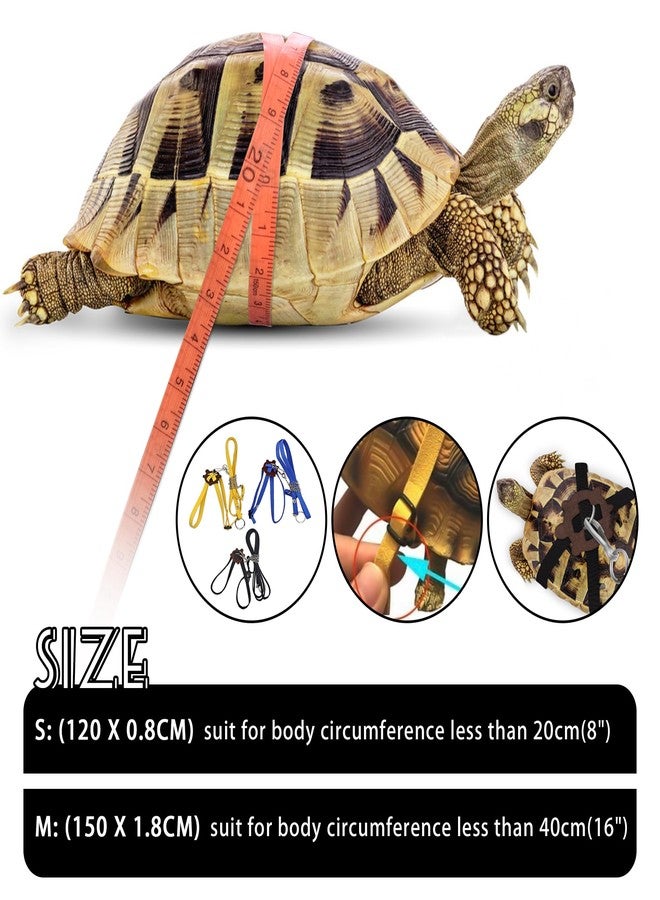 HOKABLE Pet Turtle Leather Harness & Leash - Adjustable Control for Tortoises (S, Black) - Image 3
